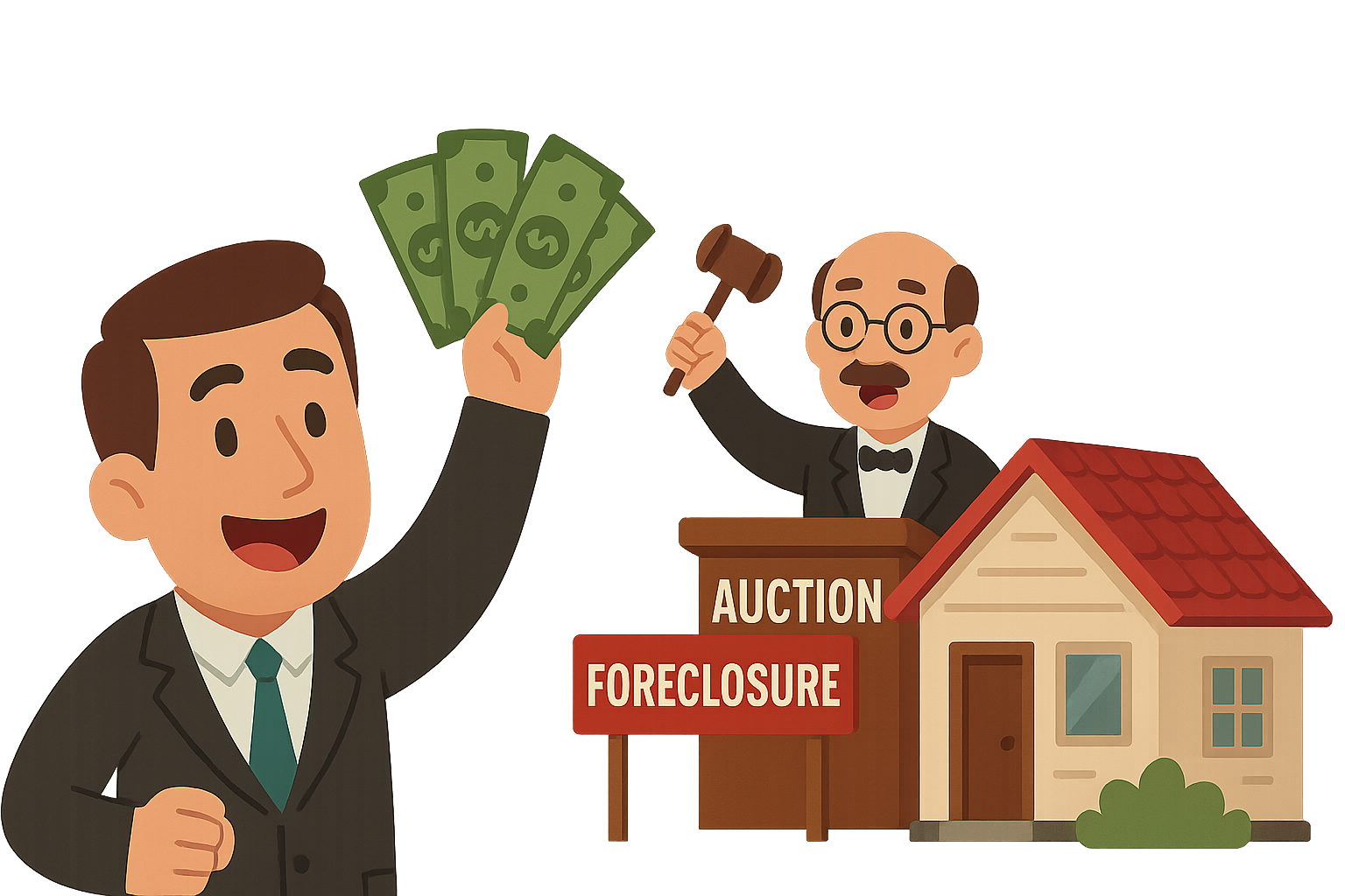 A real estate investor used a title search to research an investment property before auction